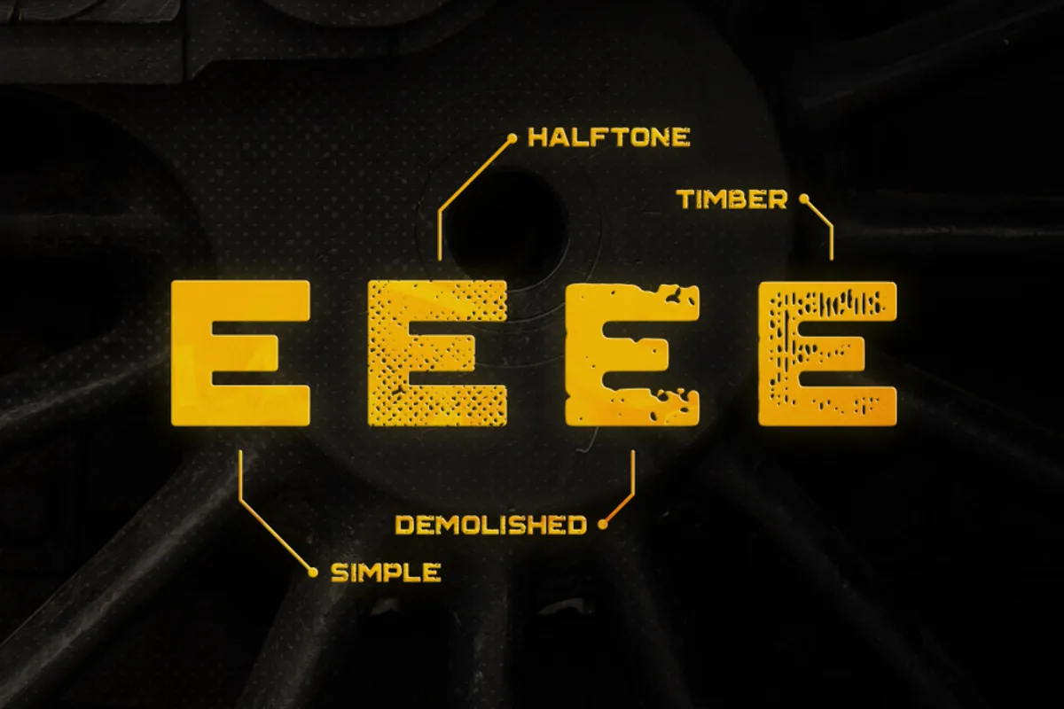 Grind font preview — sample text
