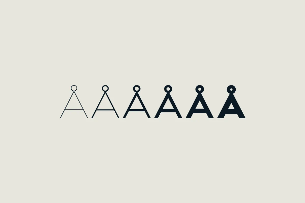 Haus Font Haus font alphabet, numbers and glyphs