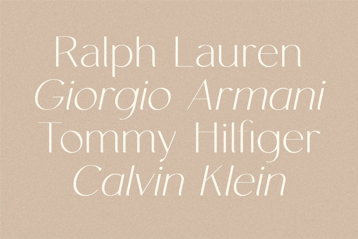 HV Clio font style preview