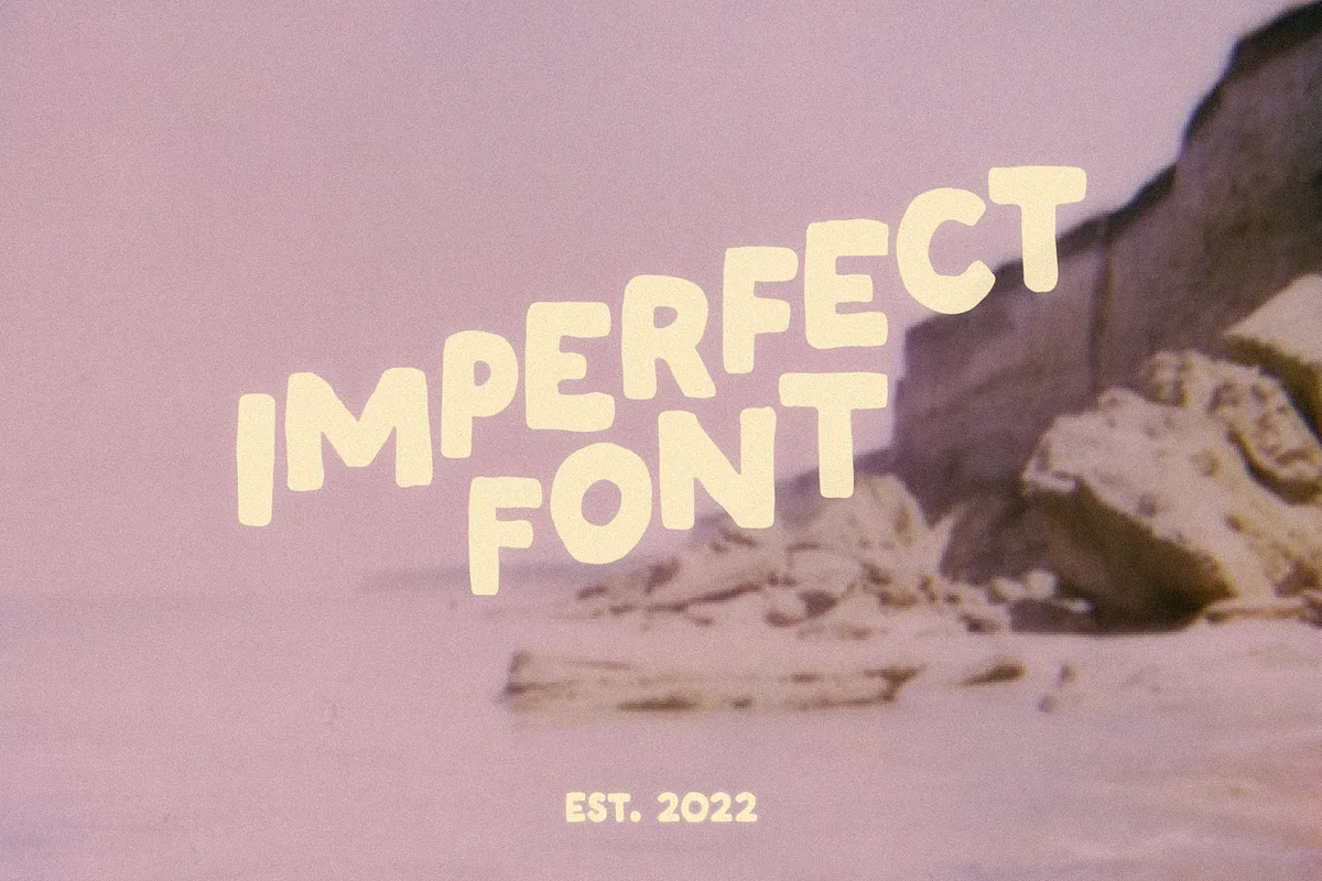 Imperfect Font Imperfect font preview — sample text
