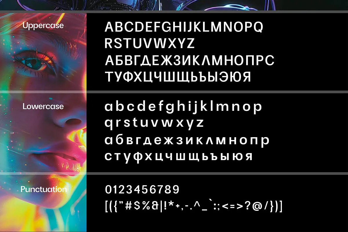 InterWay font style preview