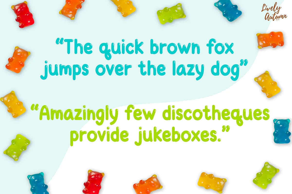 Jelly Font Jelly font preview — sample text