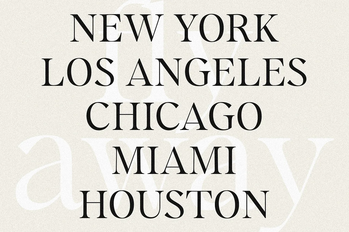 Kyrie font used in a design mockup