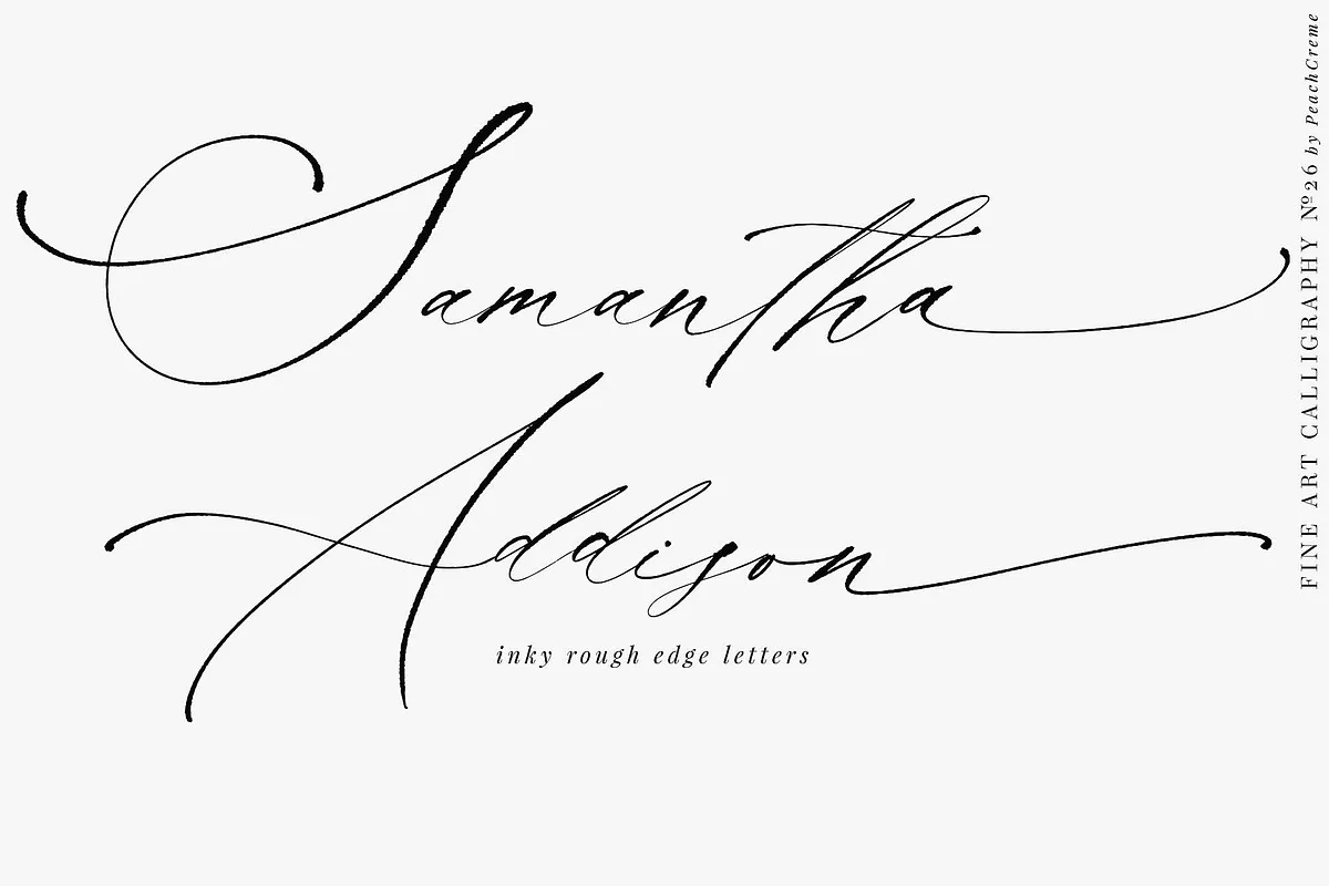 La Bohemia font alphabet, numbers and glyphs