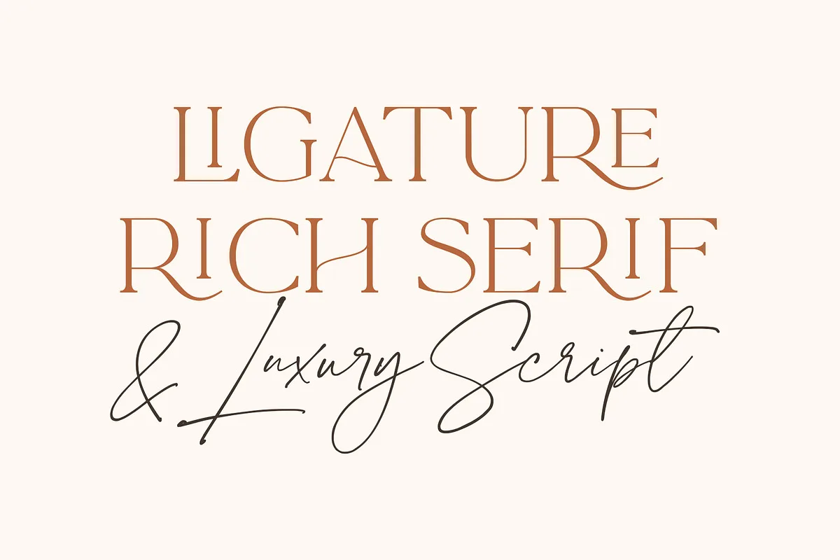 La Luxes Font La Luxes font alphabet, numbers and glyphs