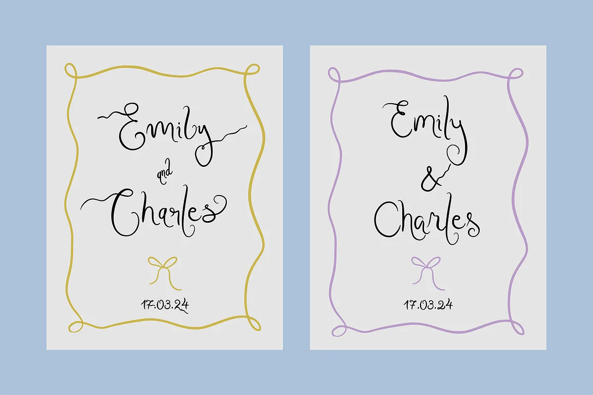 Letters from Madelyn font alphabet, numbers and glyphs