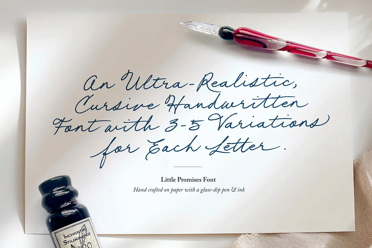 Little Promises Font Little Promises font style preview