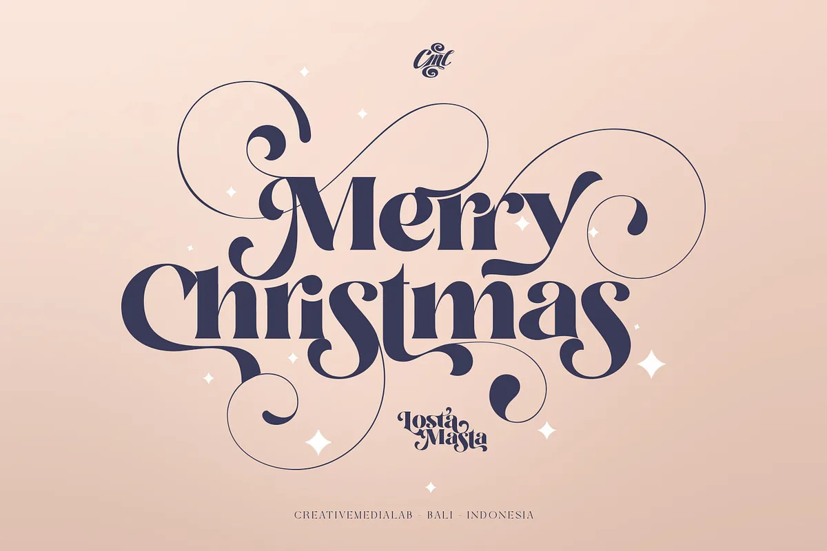 Losta Masta font preview — sample text