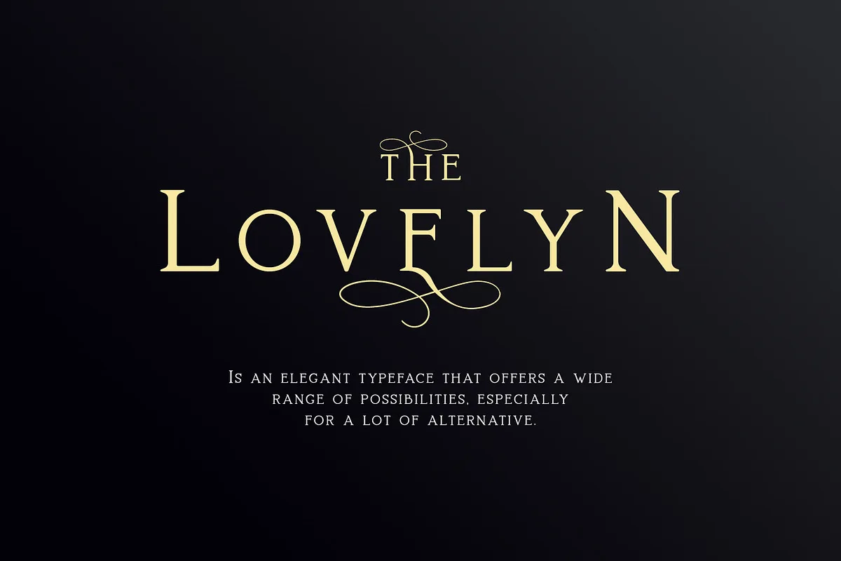 Lovelyn font style preview