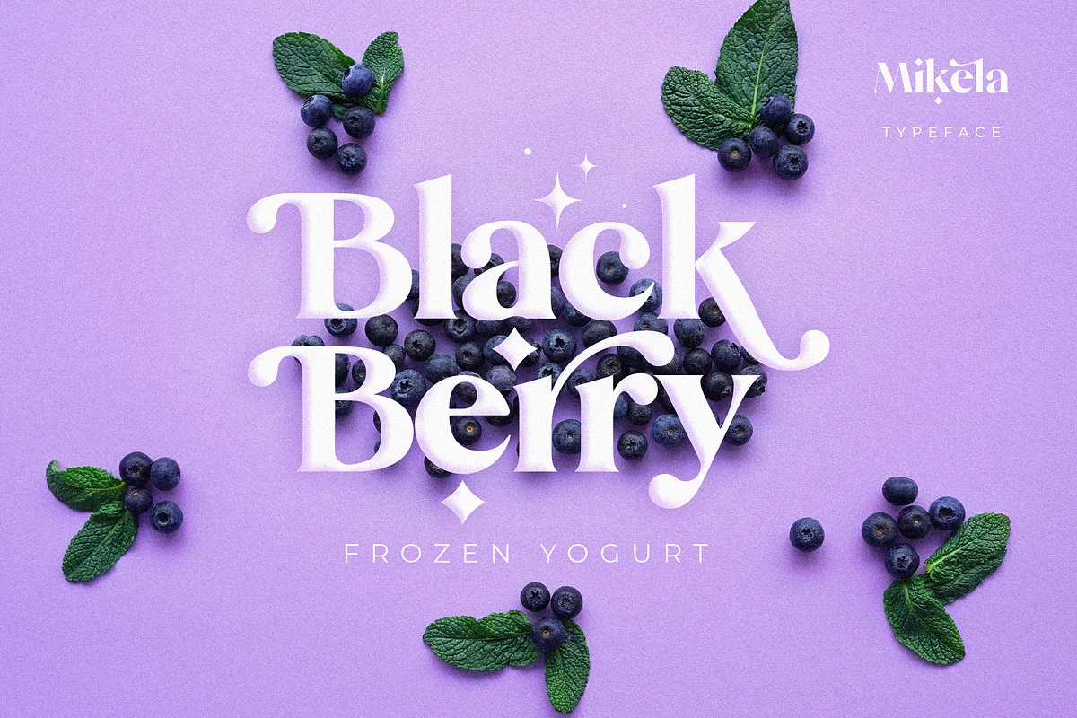 Mikela Font Mikela font preview — sample text