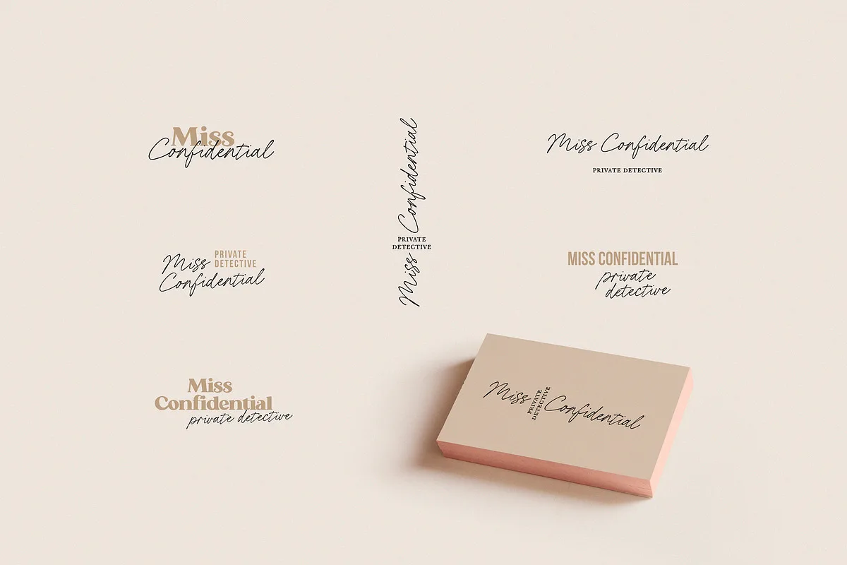 Miss Confidential font preview — sample text