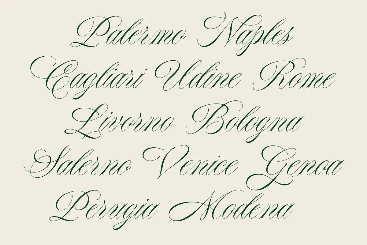 Monalisa Script font preview — sample text
