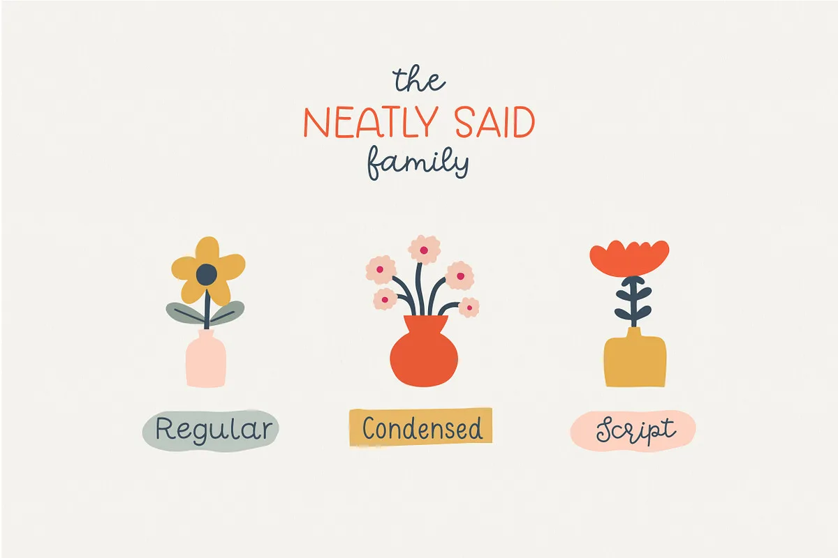 Neatly Said Font Neatly Said font style preview