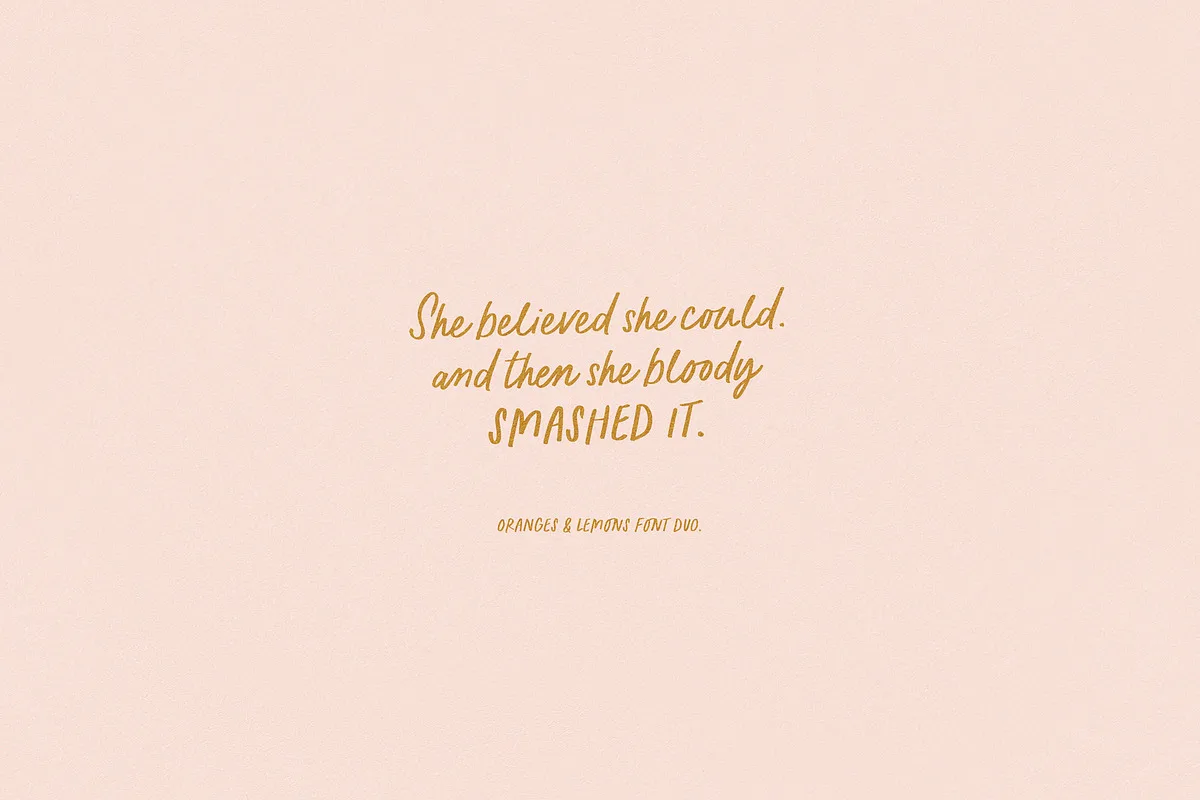 Oranges and Lemons Font Oranges and Lemons font preview — sample text