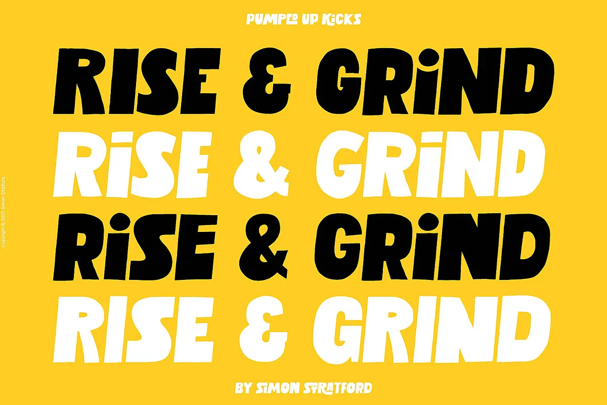 Pumped up kicks Font Pumped up kicks font preview — sample text