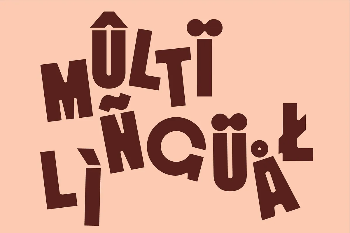 Quipo font alphabet, numbers and glyphs