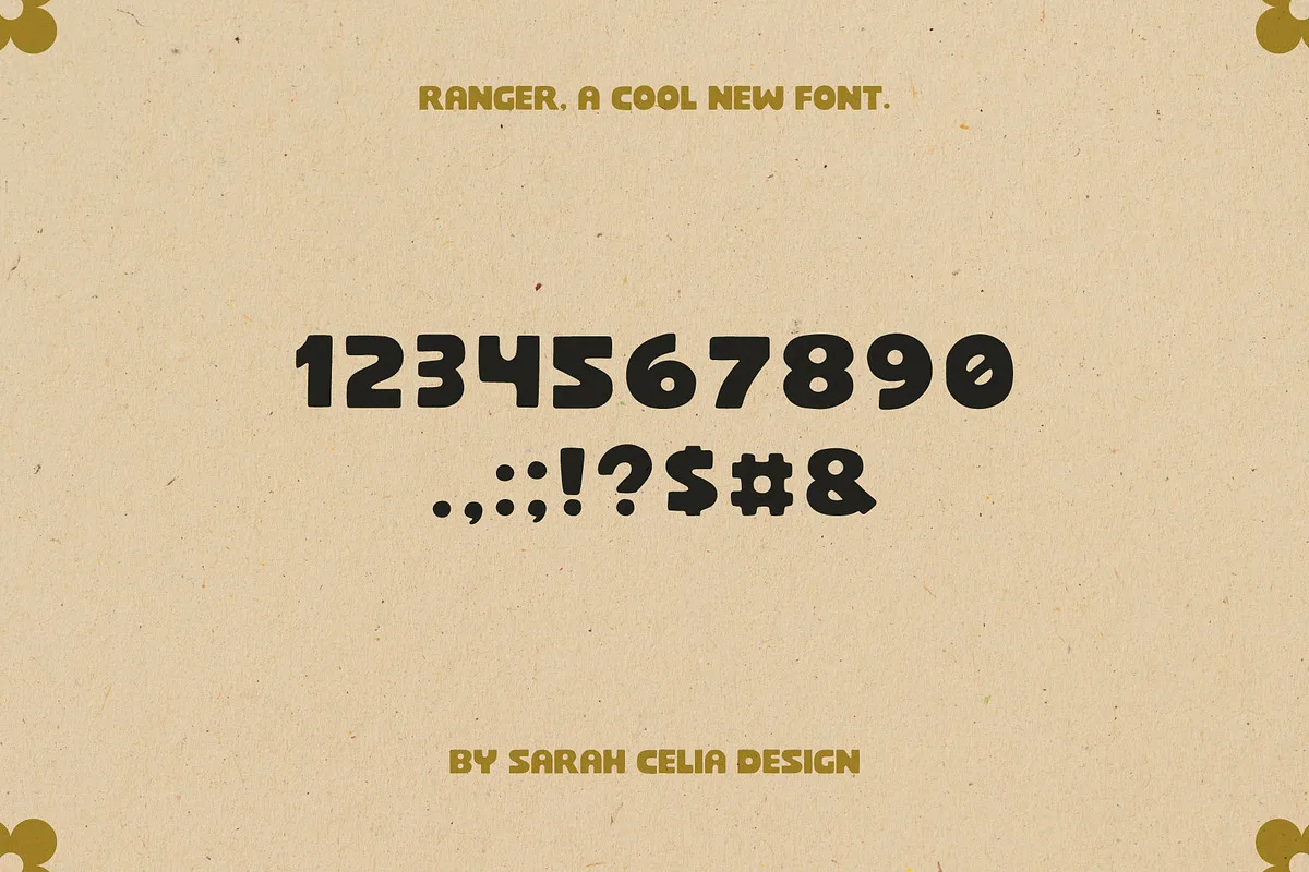 Ranger font preview — sample text