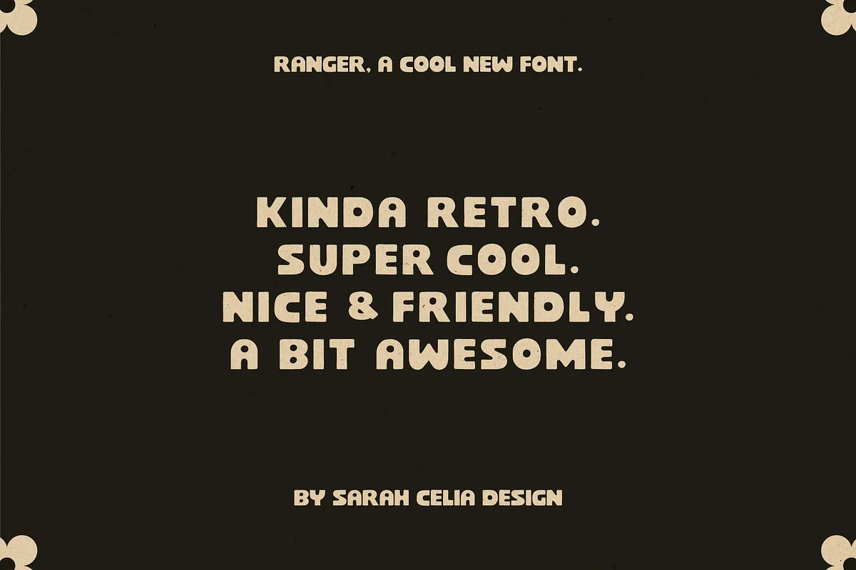 Ranger font style preview