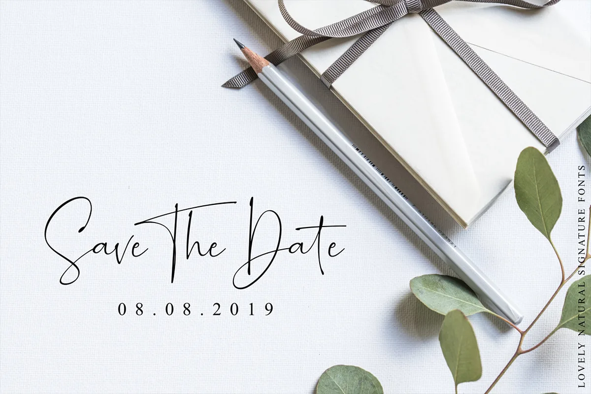 Romantically font preview — sample text