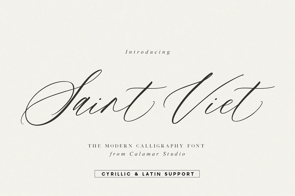 Saint Viet Font Saint Viet font style preview