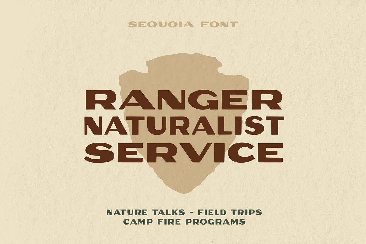 Sequoia Font Sequoia font alphabet, numbers and glyphs