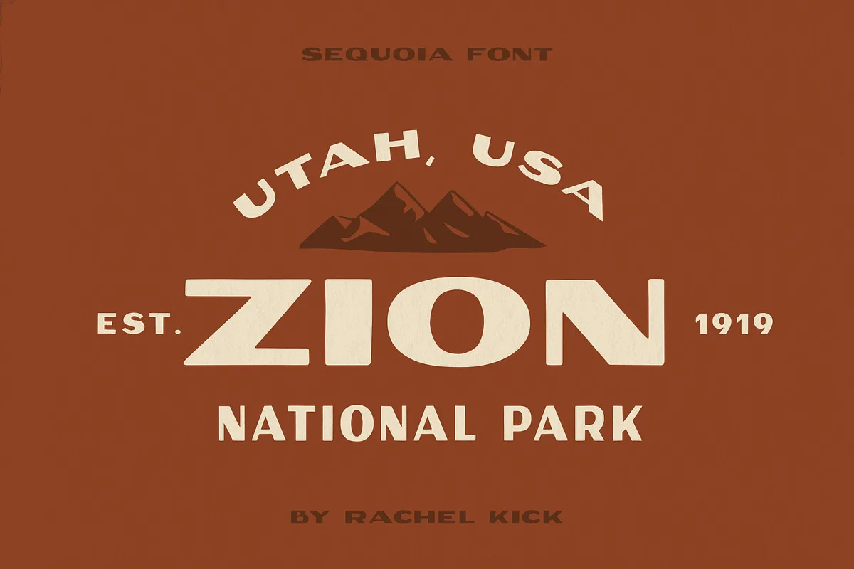 Sequoia Font Sequoia font style preview