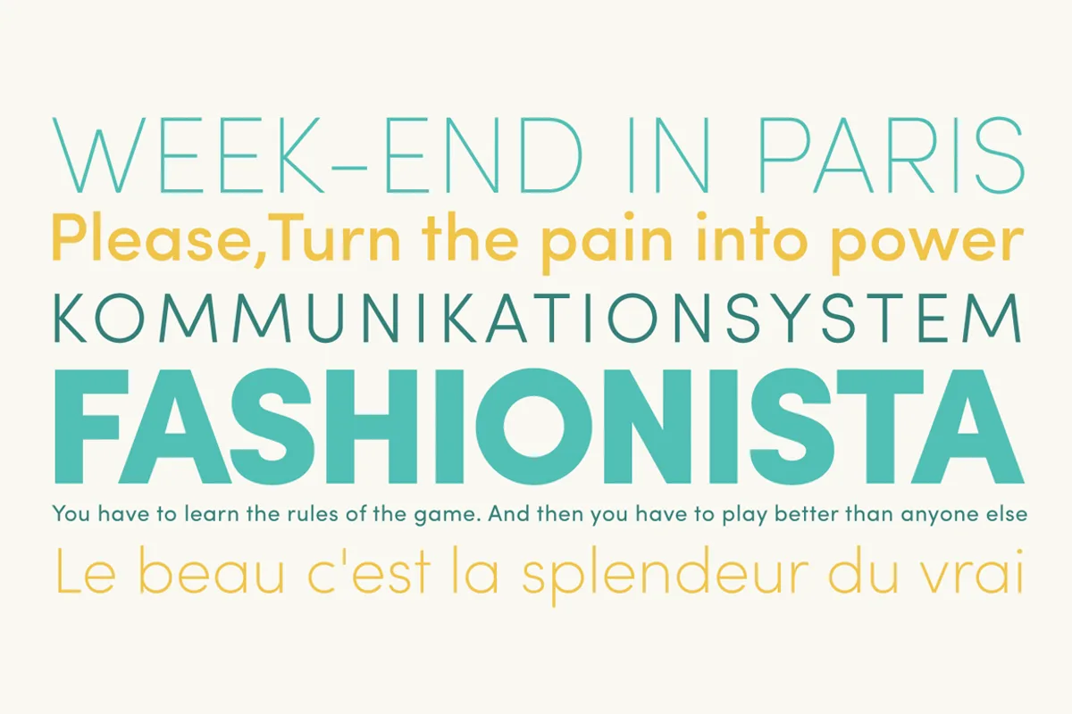 Sofia Pro font preview — sample text