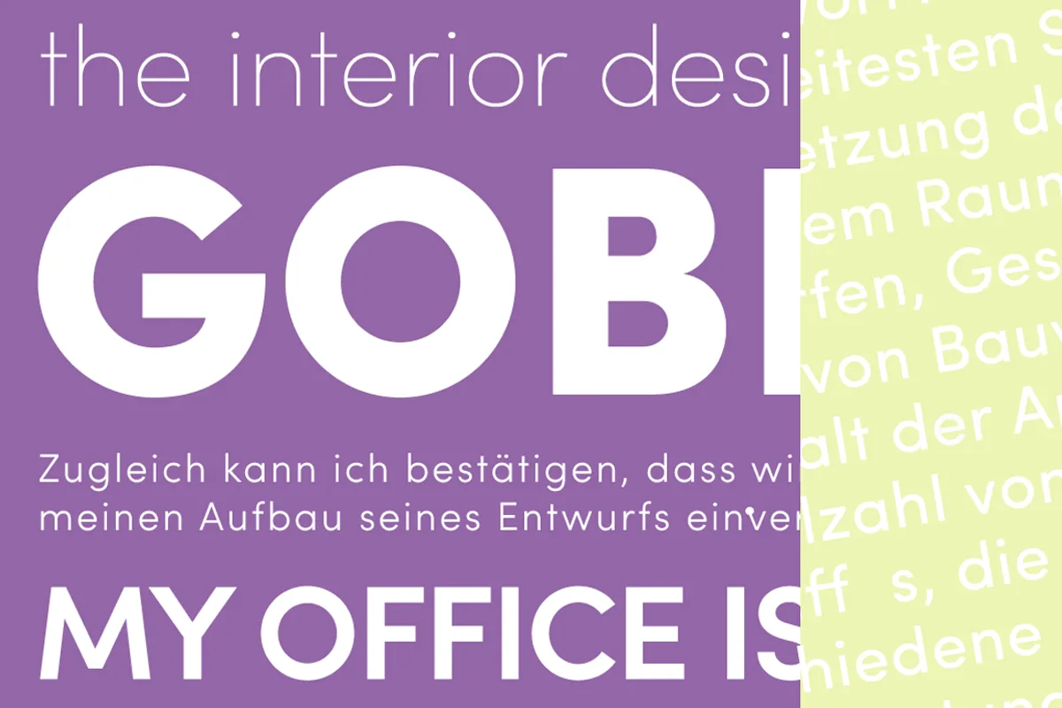 Sofia Pro font alphabet, numbers and glyphs