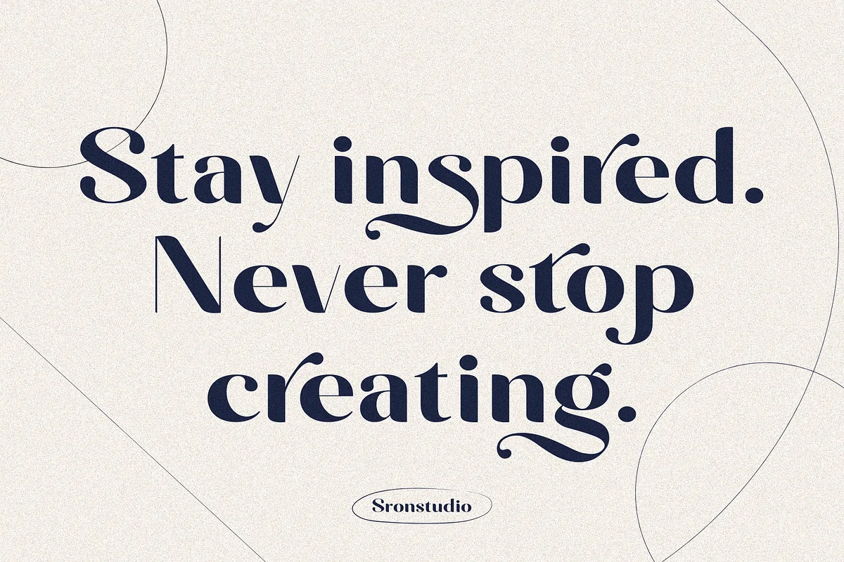 Stagera font preview — sample text