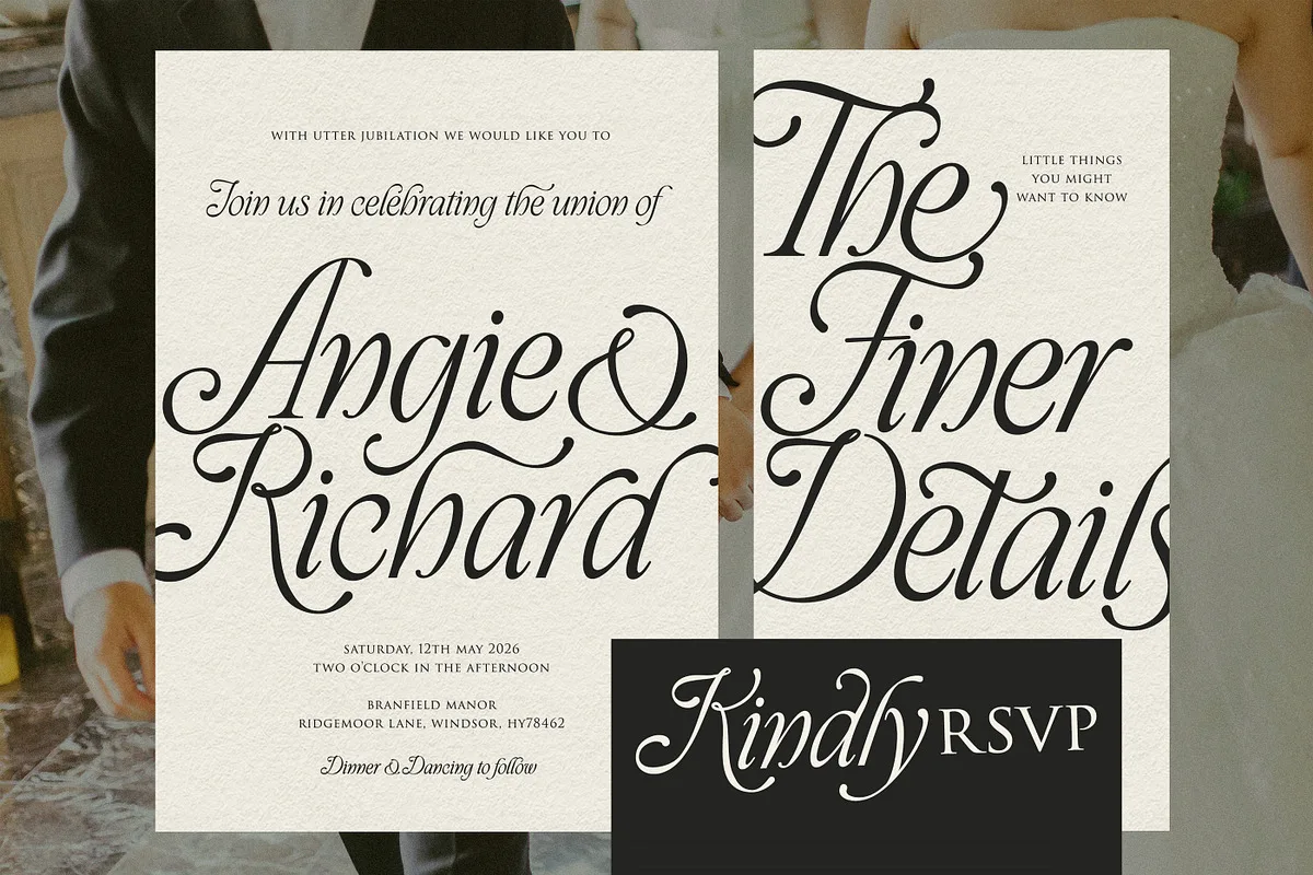 Take Me To Tuscany Font Take Me To Tuscany font used in a design mockup