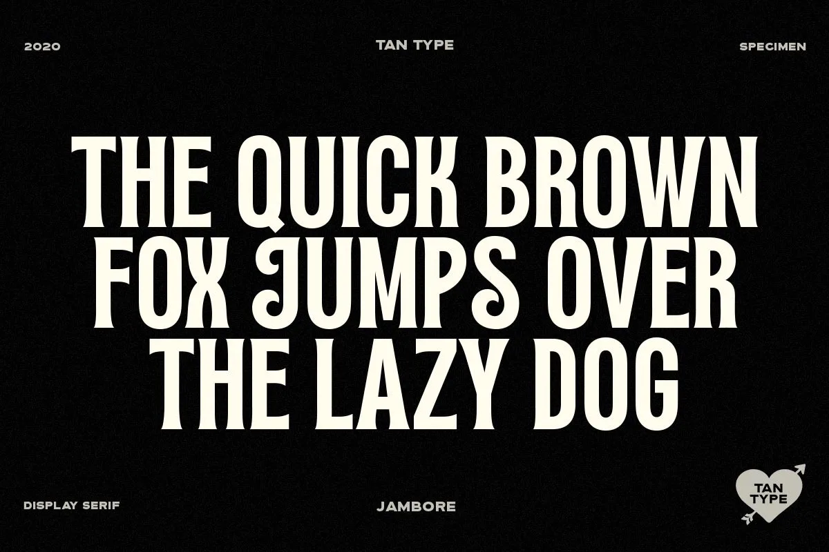 Tan Jambore font style preview