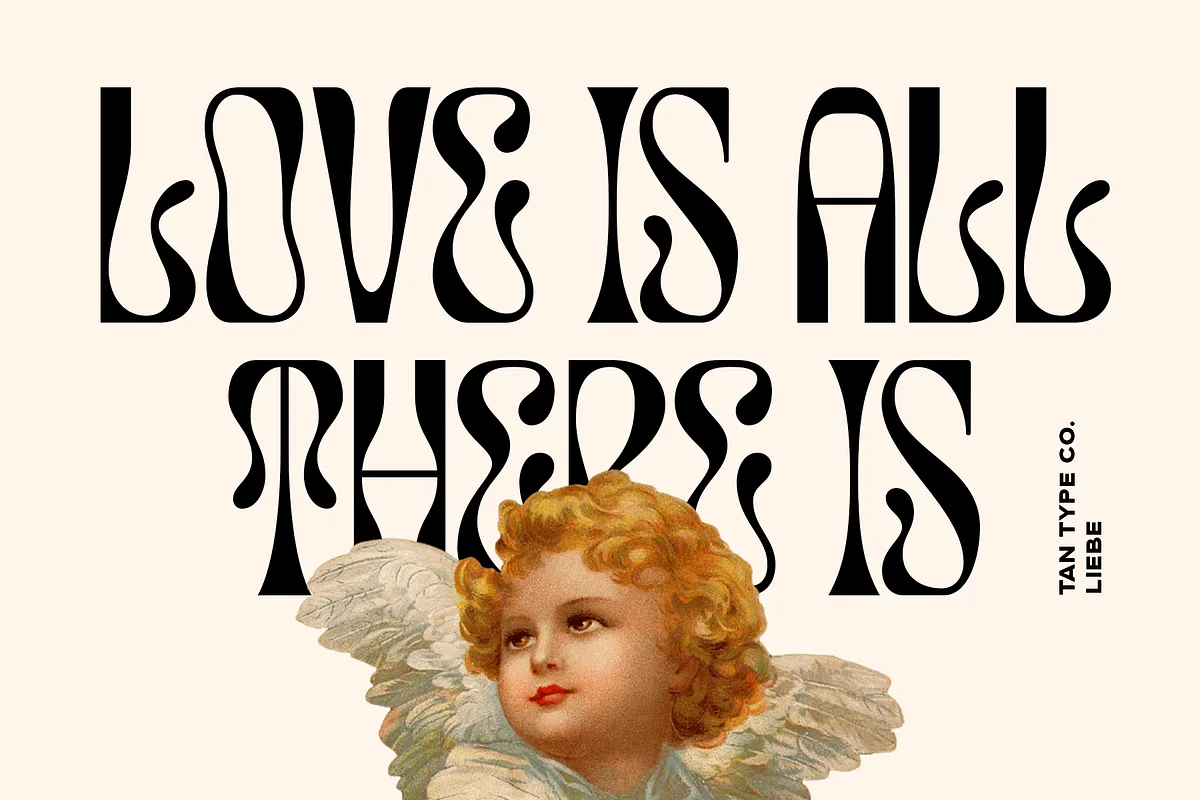 Tan Liebe font preview — sample text