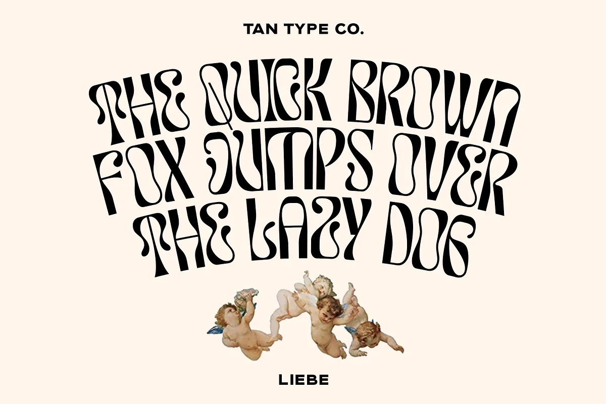 Tan Liebe font style preview