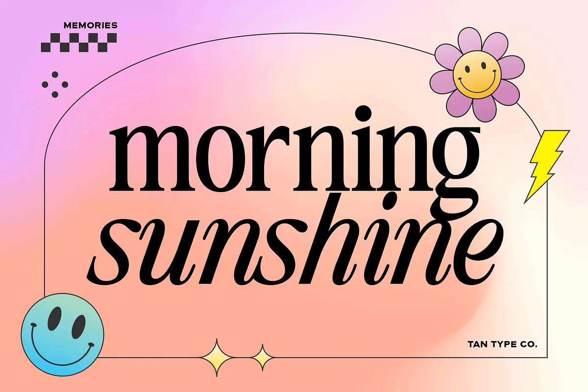 Tan - Memories Font Tan – Memories font style preview