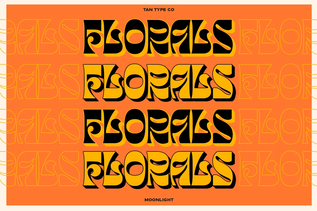 Tan Moonlight font style preview