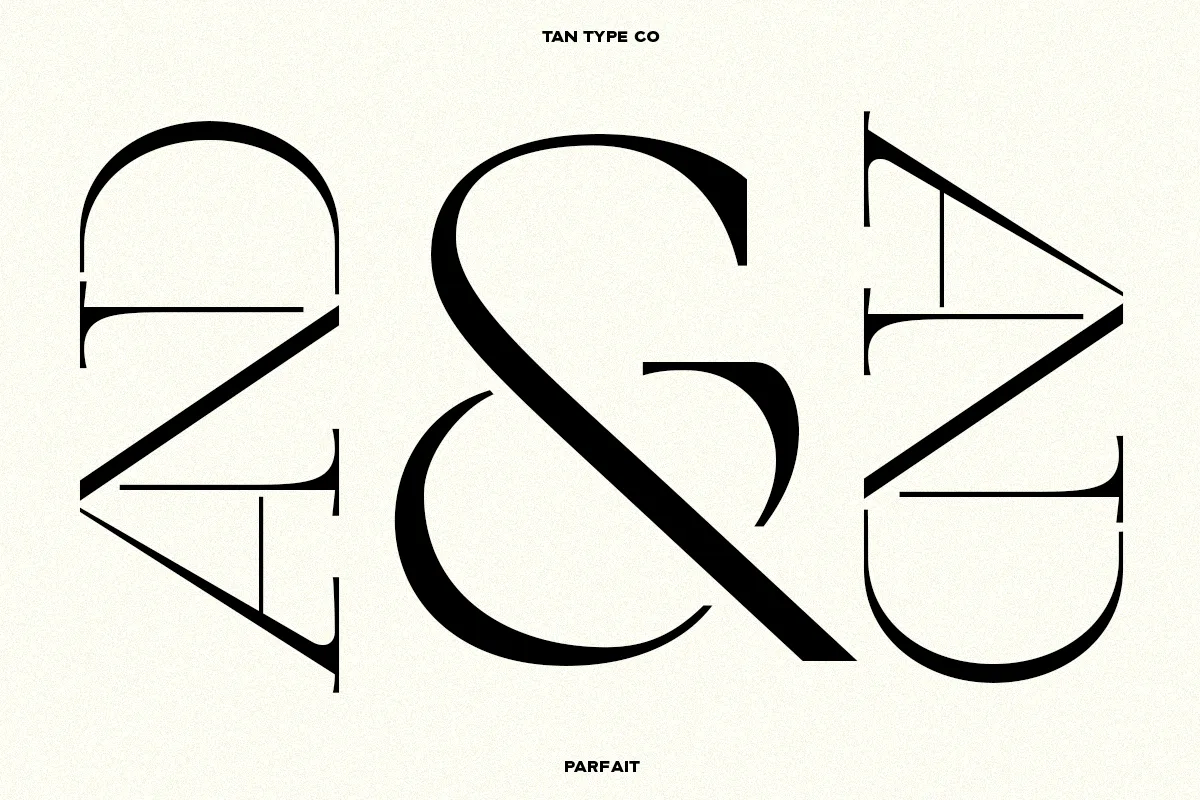 Tan Parfait font preview — sample text