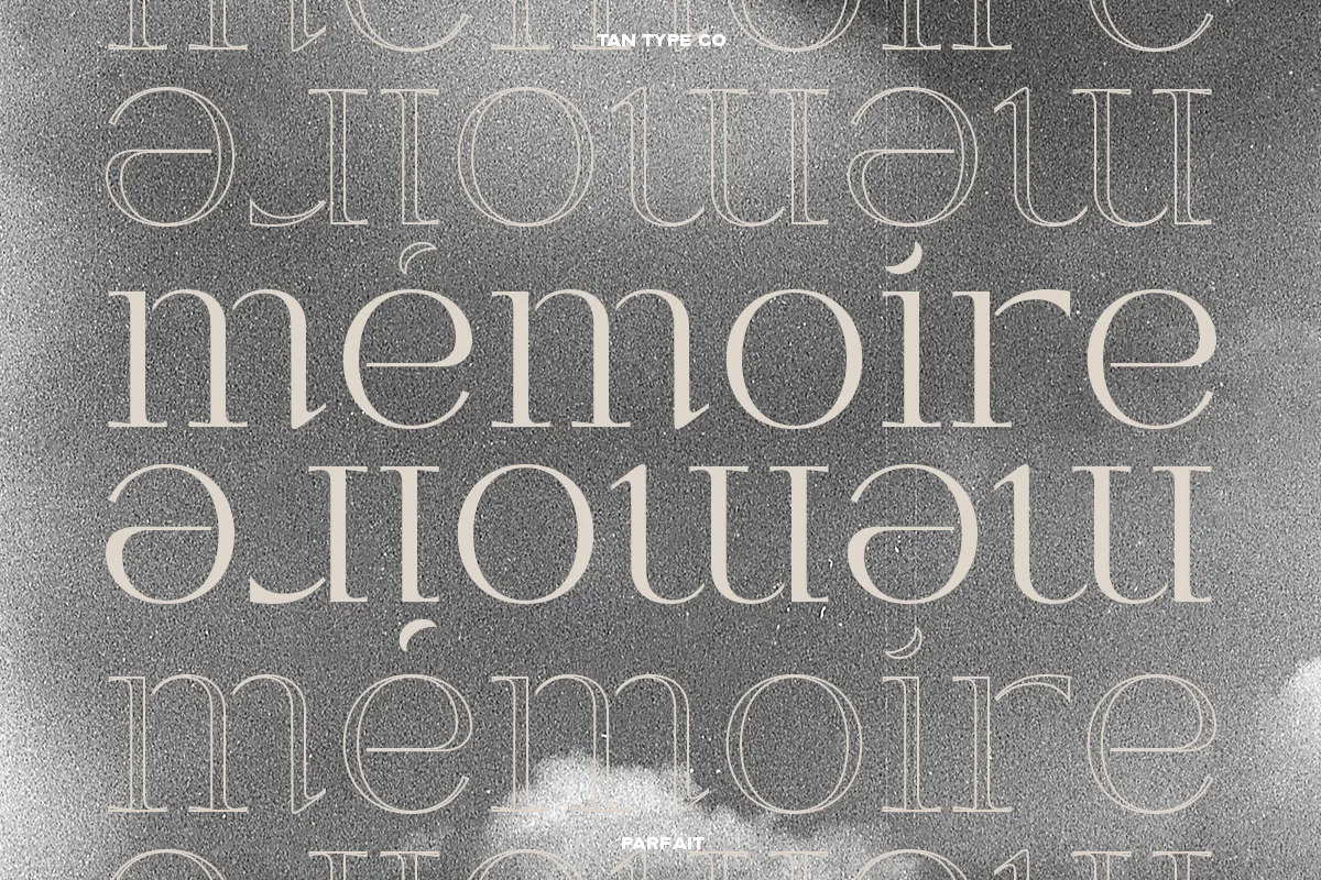 Tan Parfait font detail preview