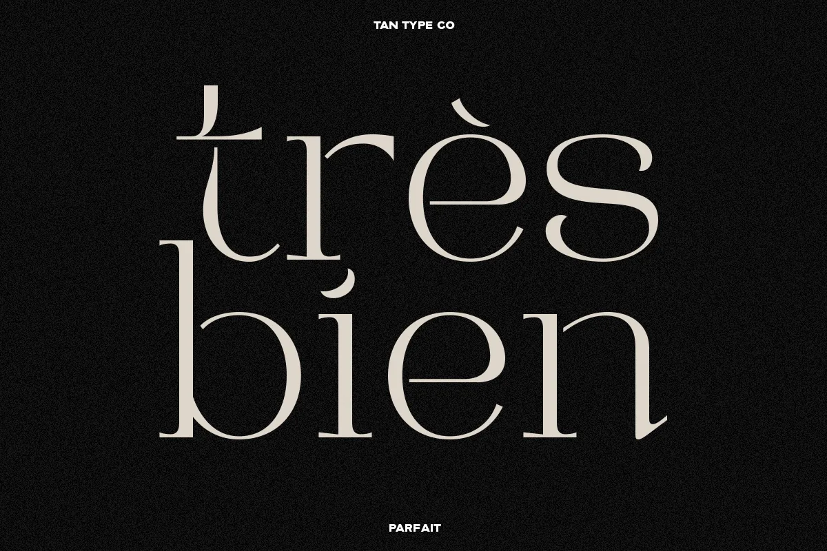 Tan Parfait font additional style preview
