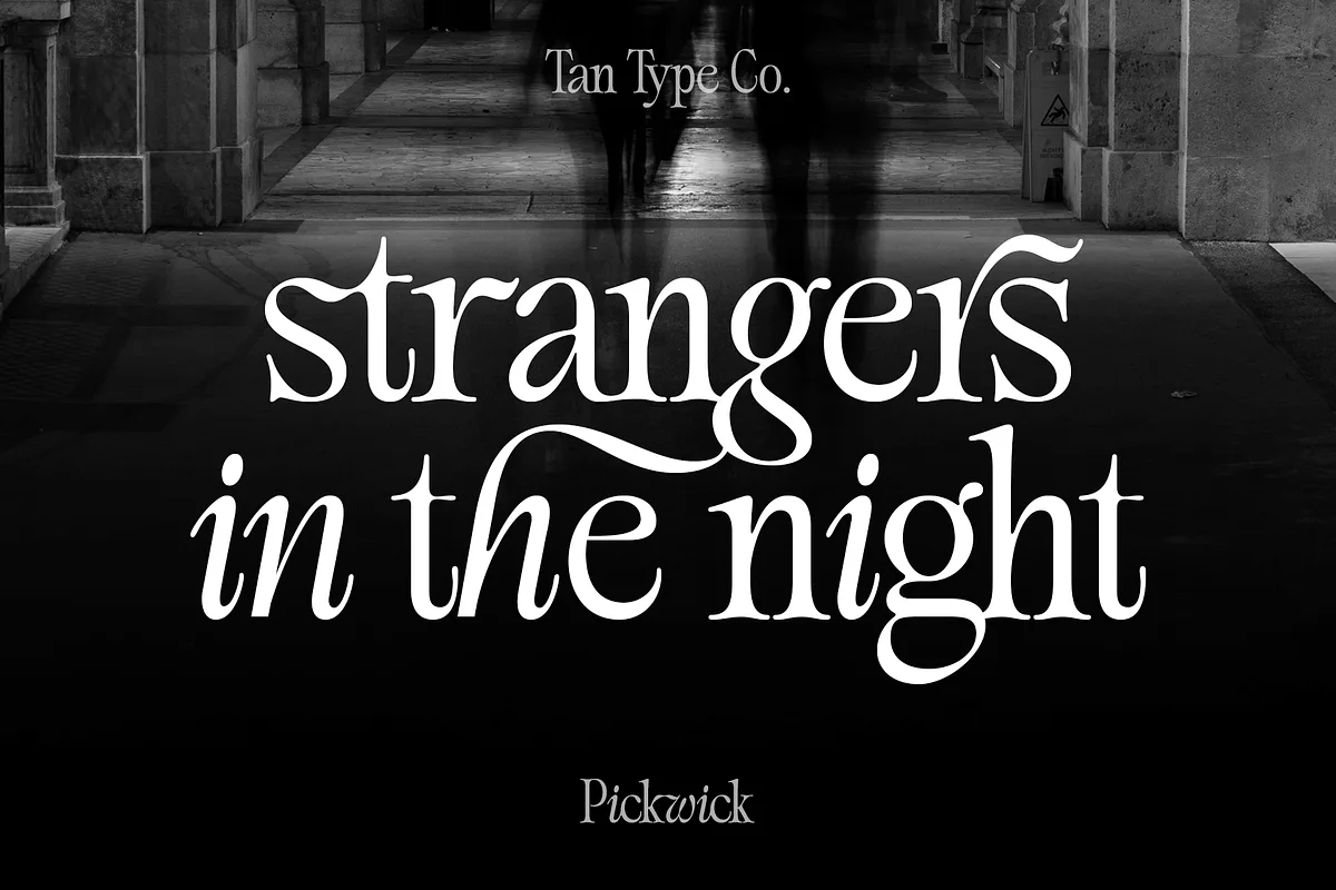 TAN PICKWICK Font TAN PICKWICK font preview — sample text