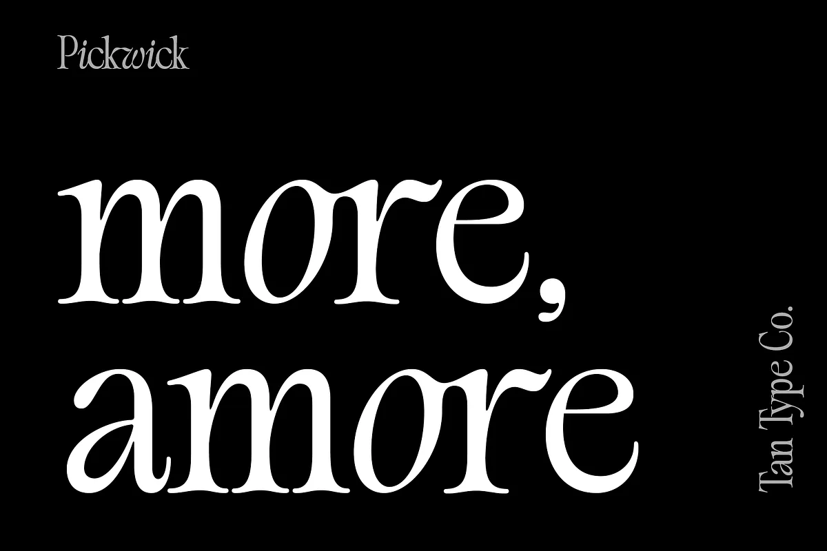 TAN PICKWICK Font TAN PICKWICK font used in a design mockup