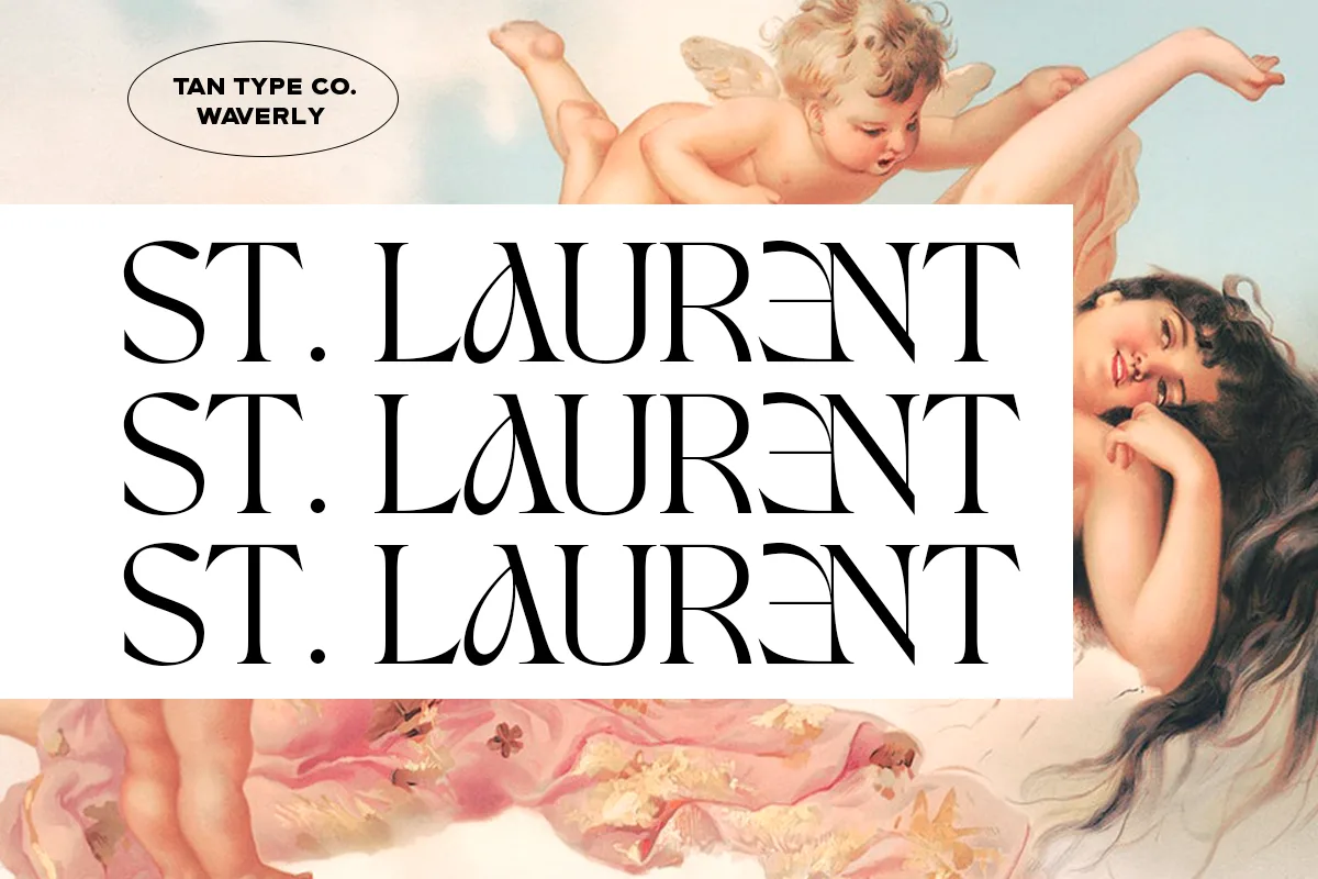 Tan Waverly Font Tan Waverly font style preview