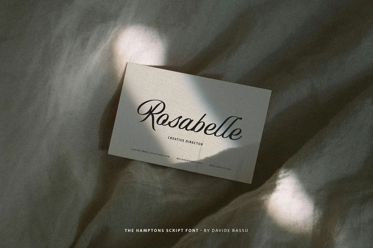 The Hamptons Font The Hamptons font alphabet, numbers and glyphs