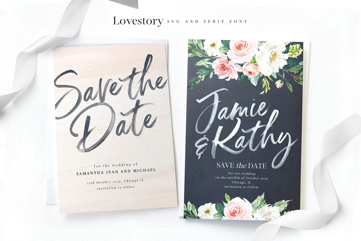 The Lovestory Font The Lovestory font preview — sample text