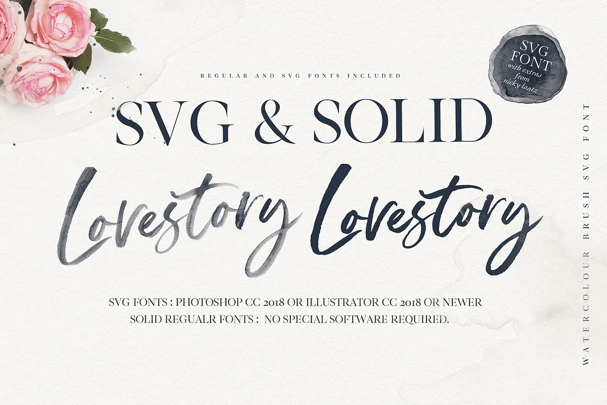 The Lovestory Font The Lovestory font style preview