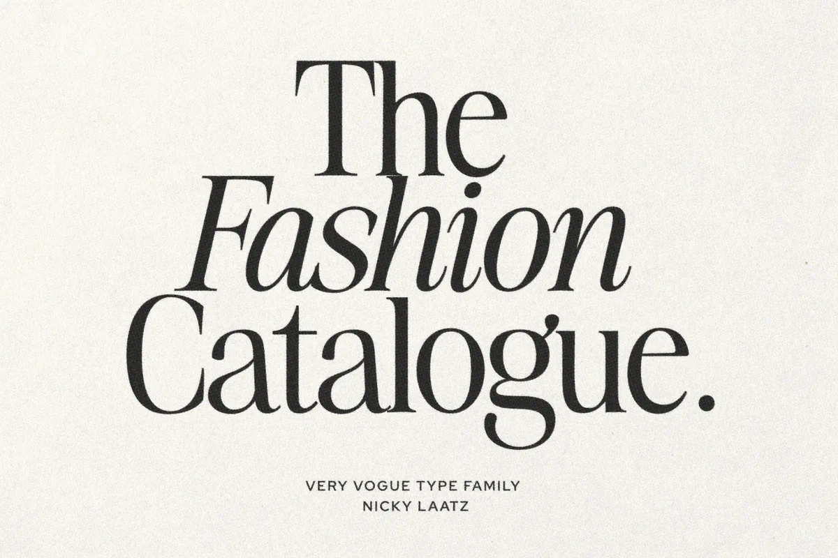 Very Vogue Serif Font Very Vogue Serif font preview — sample text