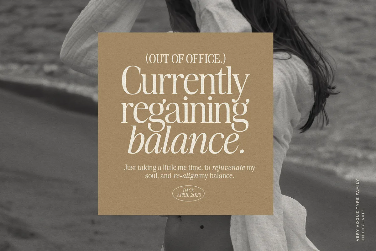 Very Vogue Serif Font Very Vogue Serif font style preview