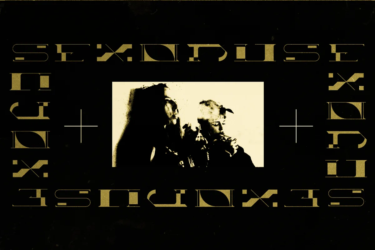Yeezus font alphabet, numbers and glyphs